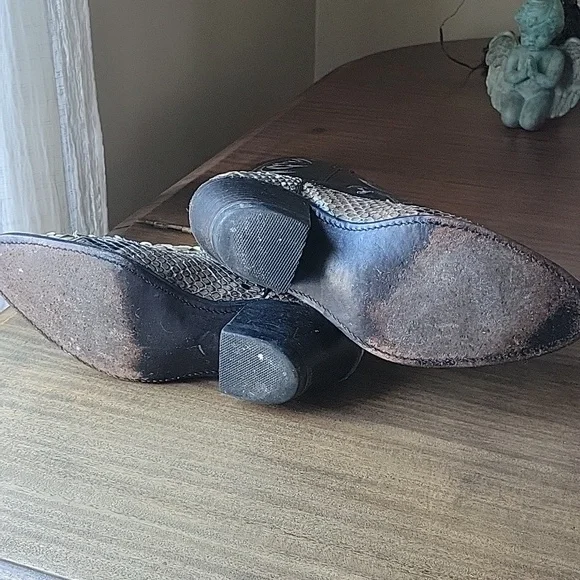 Dingo Snake Skin & Leather Western Cowboy Boots - Python Skin Boots Style 5130 - Picture 7 of 8